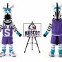 Basketball Zebra Mascot Costume for Sports Events