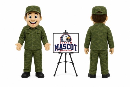 Soldier Mascot Costume