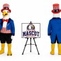 Uncle Sam Eagle Mascot Costume