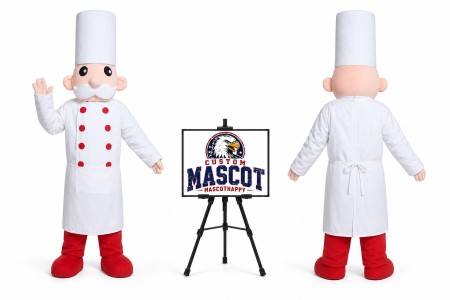 Adult Chef Cook Man Mascot Costume for Food Events