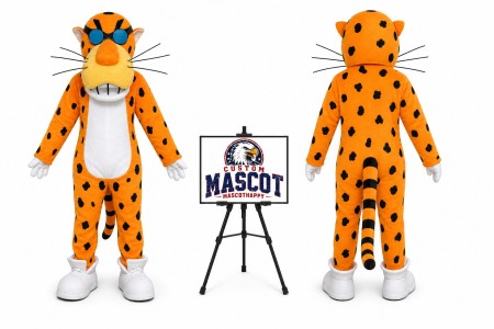 Adult Chester Cheetah Leopard Mascot Costume