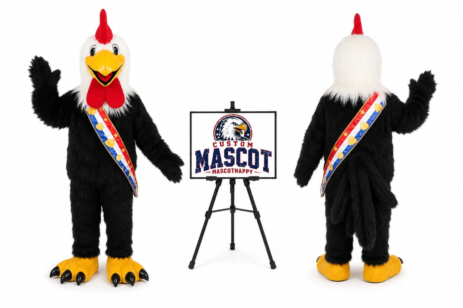 Adult Chicken Rooster Mascot Costume Adult Chicken Rooster Mascot Costume