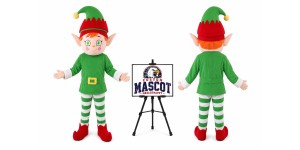 Adult Chirstmas Elf Mascot Costume Adult Chirstmas Elf Mascot Costume