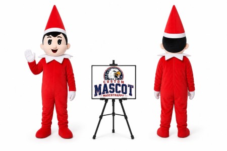 Adult Christmas Boy Mascot Costume for Christmas Events