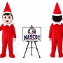 Adult Christmas Boy Mascot Costume for Christmas Events