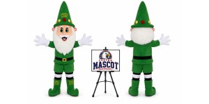 Green Adult Christmas Santa Claus Mascot Costume for Christmas Events Green Adult Christmas Santa Claus Mascot Costume for Christmas Events