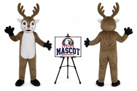 Adult Christmas Nose Reindeer Mascot Costume for Christmas Events