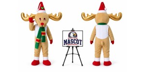 Orange Adult Christmas Reindeer Mascot Costume for Christmas Events Orange Adult Christmas Reindeer Mascot Costume for Christmas Events