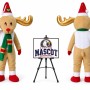 Adult Christmas Reindeer Mascot Costume for Christmas Events