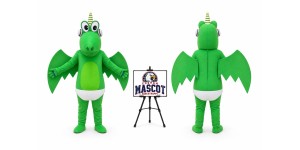 Green Animal Plush Cartoon Pterosaur Mascot Costume Green Animal Plush Cartoon Pterosaur Mascot Costume