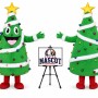 Adult Christmas Tree Mascot Costume for Christmas Events