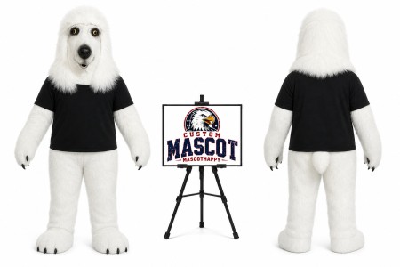 Animal Poodle dog Fursuit Head Mascot Head Mascot Costume
