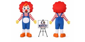 Adult Circus Clown Cartoon Mascot Costume for Parties