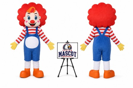 Adult Circus Clown Cartoon Mascot Costume for Parties