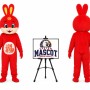 Animal Rabbit New Year Mascot Costume for Easter Events