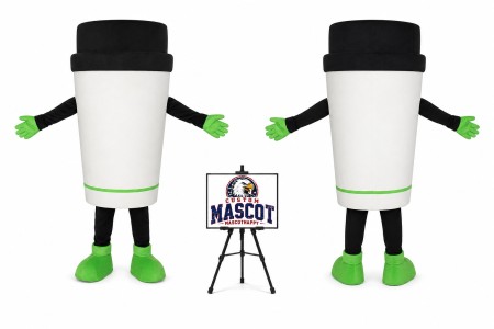 Adult Coffee Cup Mascot Costume