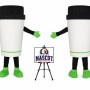 Adult Coffee Cup Mascot Costume