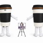 Adult Coffee Cup Mascot Costume