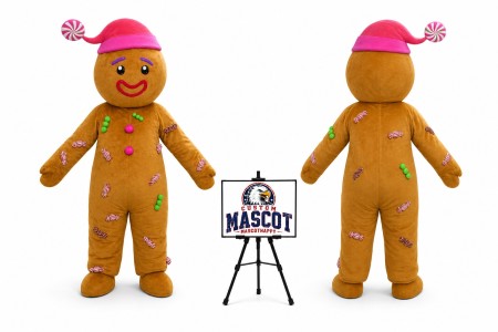 Adult Cookie Gingerbread Man Mascot Costume for Food Events