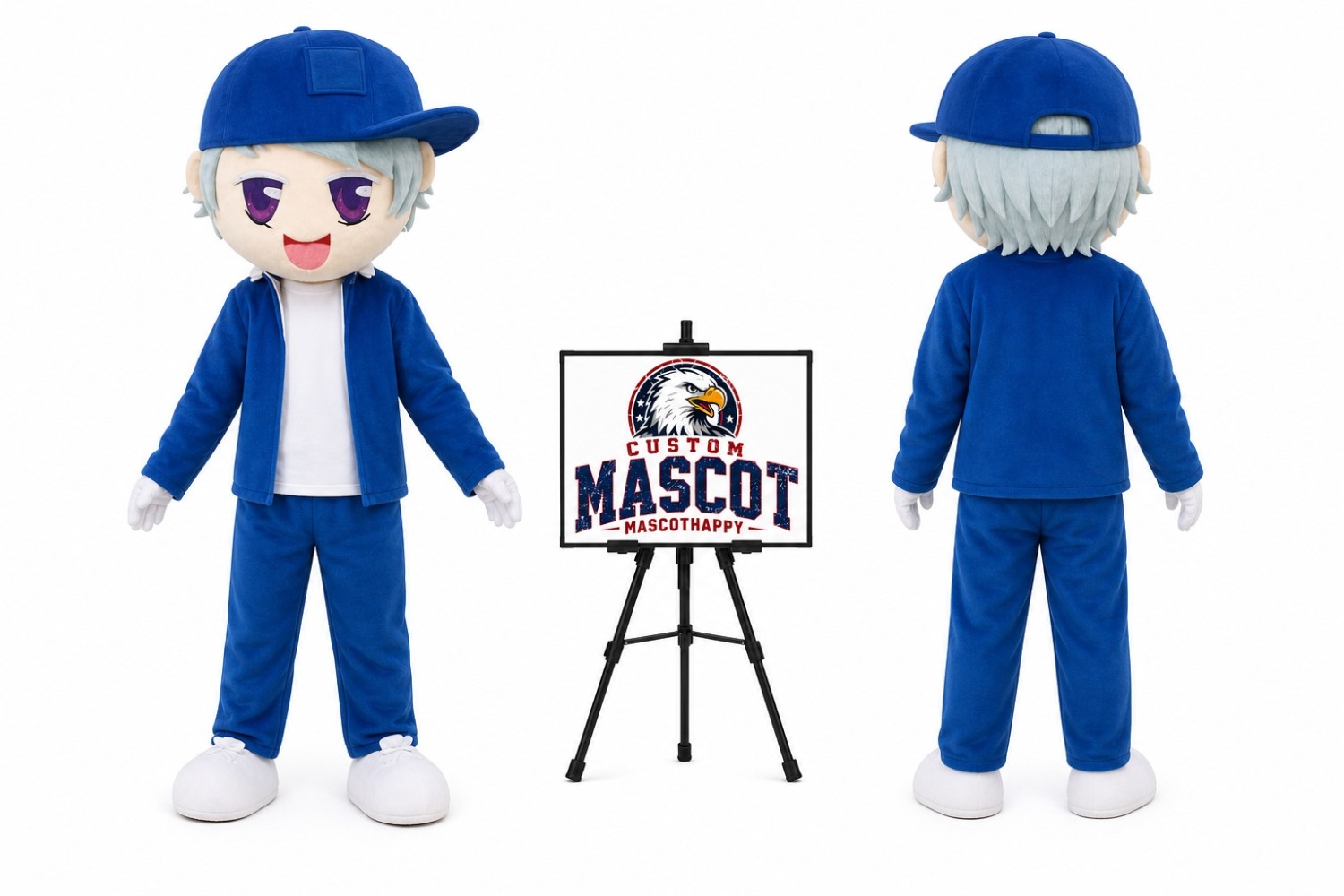 Adult Teenage Boy Mascot Costume Adult Teenage Boy Mascot Costume