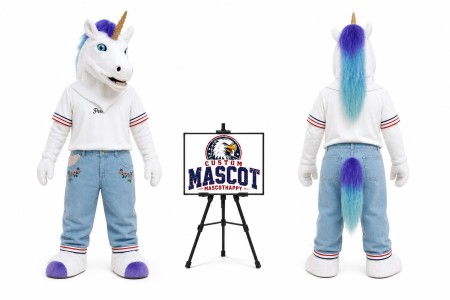 Animal unicorn Fursuit Head Mascot Head Mascot Costume for Food Events