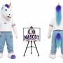 Animal unicorn Fursuit Head Mascot Head Mascot Costume for Food Events