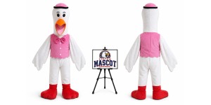 Adult Crane Mascot Costume Adult Crane Mascot Costume