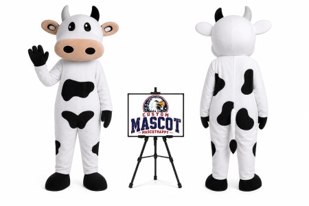 Adult Dairy Cow Mascot Costume