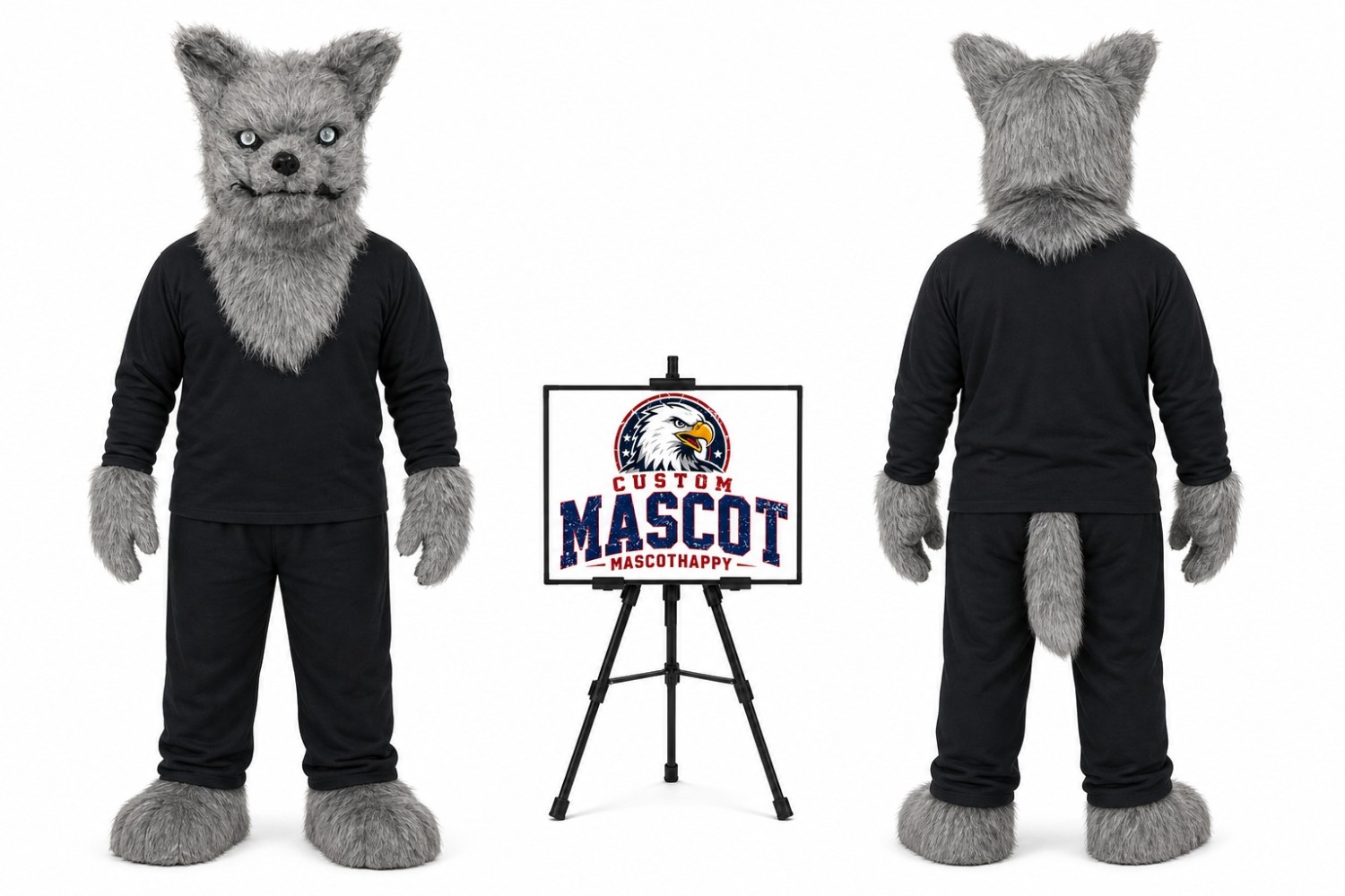 Animal Wolf Fursuit Head Mascot Head Mascot Costume