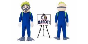 Adult Diver Mascot Costume Adult Diver Mascot Costume