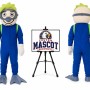 Adult Diver Mascot Costume