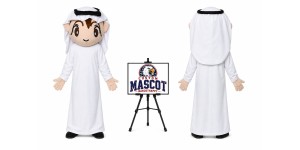 Arab Boy Girl Mascot Costume Arab Boy Girl Mascot Costume