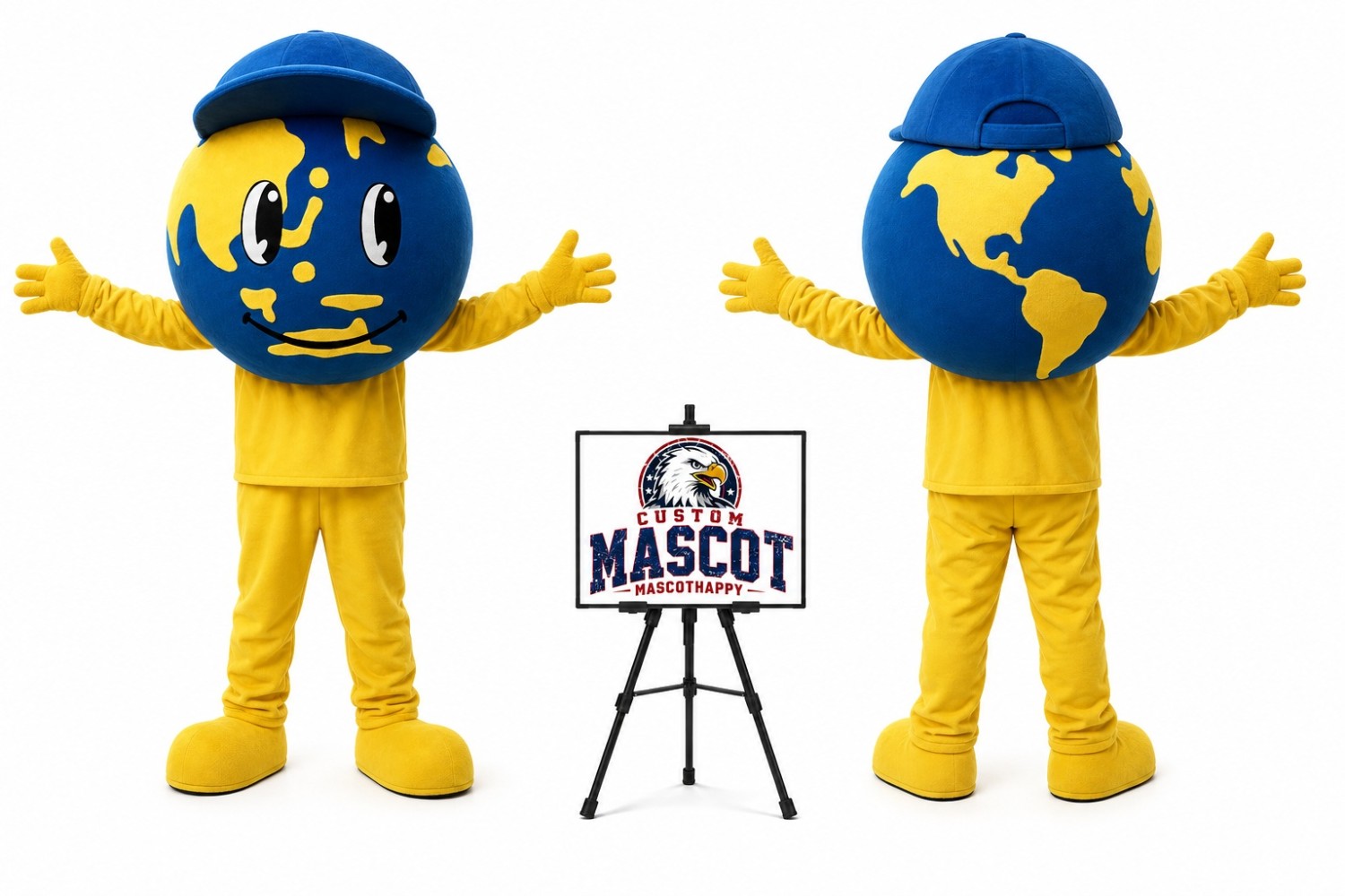 Adult Earth World Mascot Costume Adult Earth World Mascot Costume