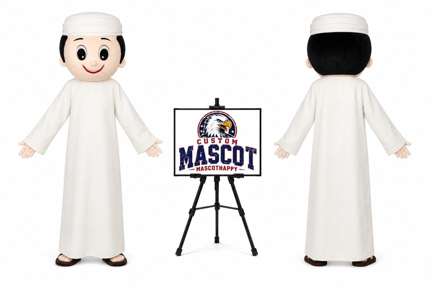 Arab Boy Mascot Costume Arab Boy Mascot Costume