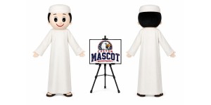 Arab Boy Mascot Costume Arab Boy Mascot Costume