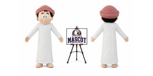 Arab Boy Mascot Costume Arab Boy Mascot Costume