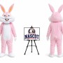 Adult Easter Bunny Rabbit Mascot Costume for Easter Events