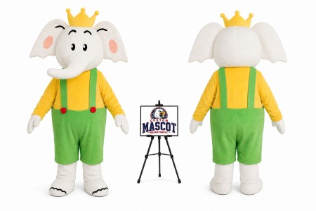 Adult Elephant King Mascot Costume