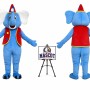 Adult Elephant Mascot Costume