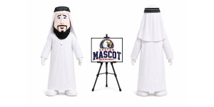 Arabic Man People Mascot Costume Arabic Man People Mascot Costume