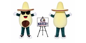 Avocado Mascot Costume Avocado Mascot Costume