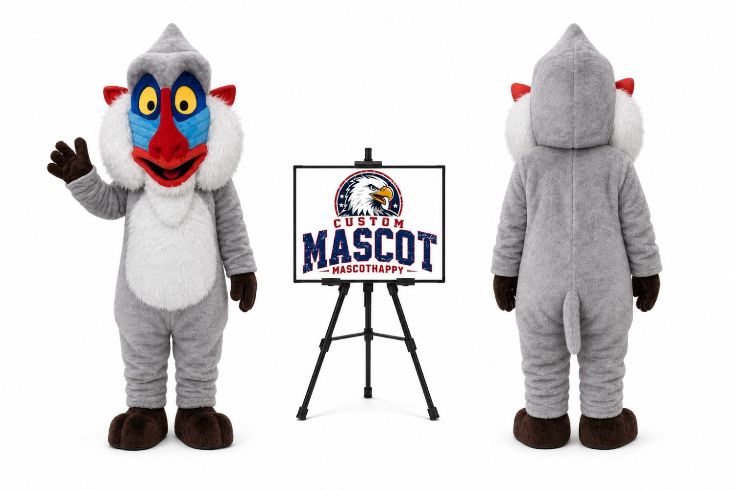 Baboon Chimpanzees Mascot Costume Baboon Chimpanzees Mascot Costume
