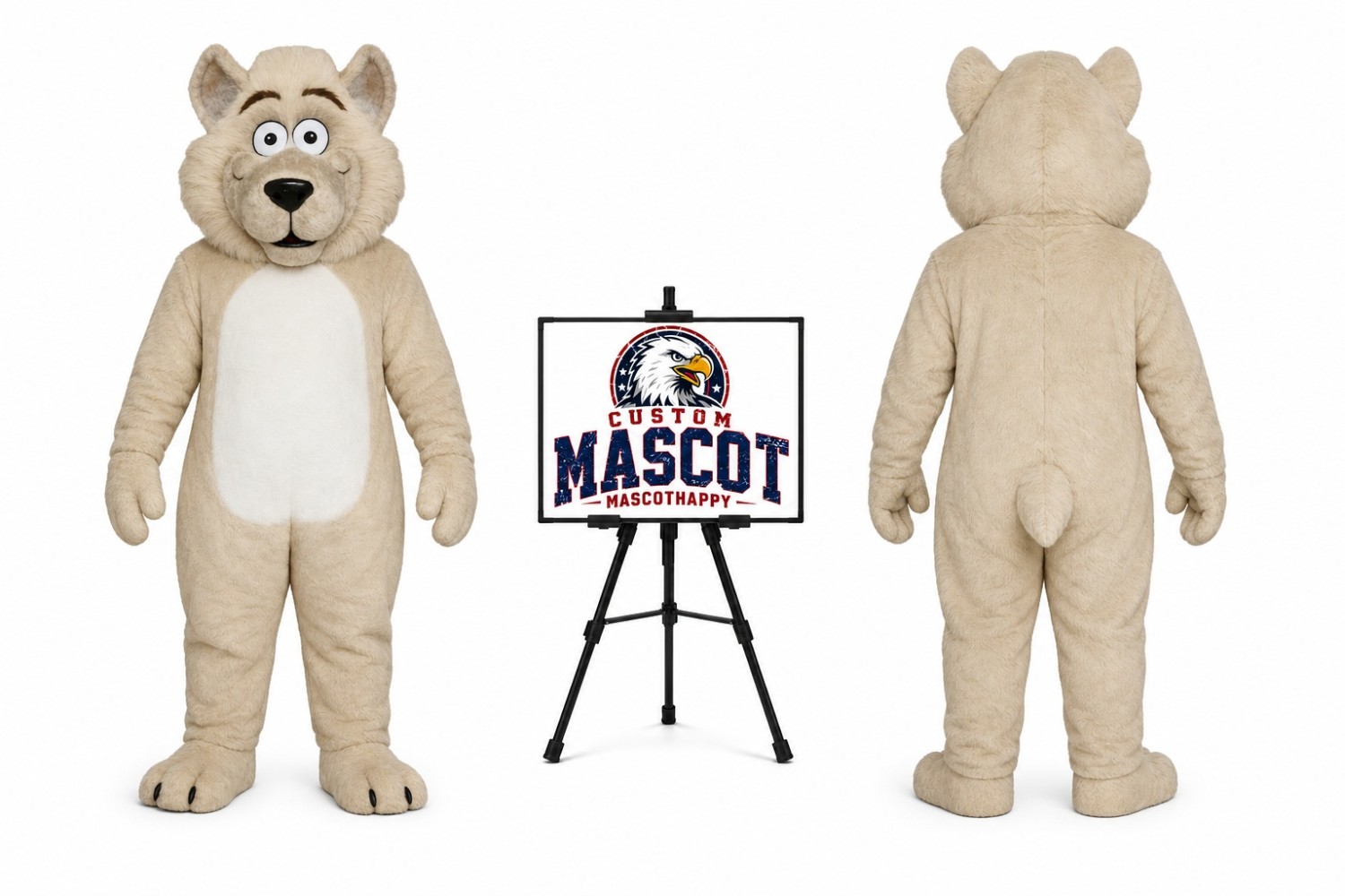 Baby Wolf Mascot Costume Baby Wolf Mascot Costume