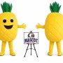 Adult Fruit Pineapple Mascot Costume for Food Events