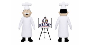 Baker Cook Mascot Costume for Food Events Baker Cook Mascot Costume for Food Events