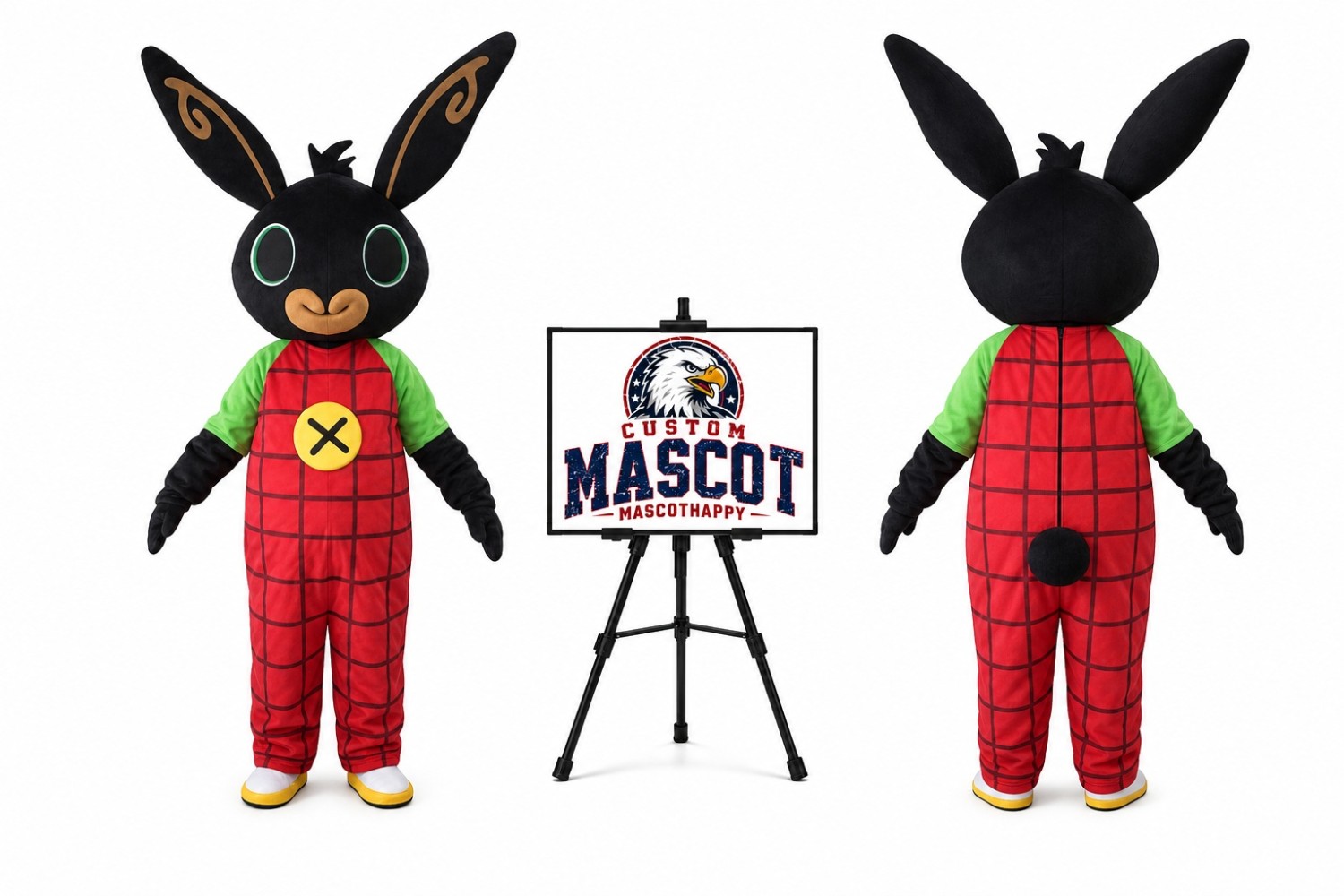 Balck Rabbit Mascot Costume for Easter Events Balck Rabbit Mascot Costume for Easter Events