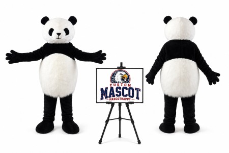 Adult Furry Panda Mascot Costume