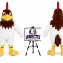 Adult Furry Rooster Mascot Costume