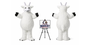 Adult Furry Sheep Goat Mascot Costume Adult Furry Sheep Goat Mascot Costume