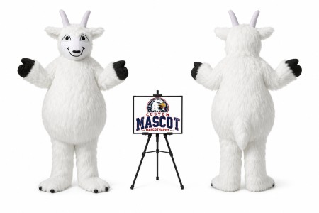 Adult Furry Sheep Goat Mascot Costume